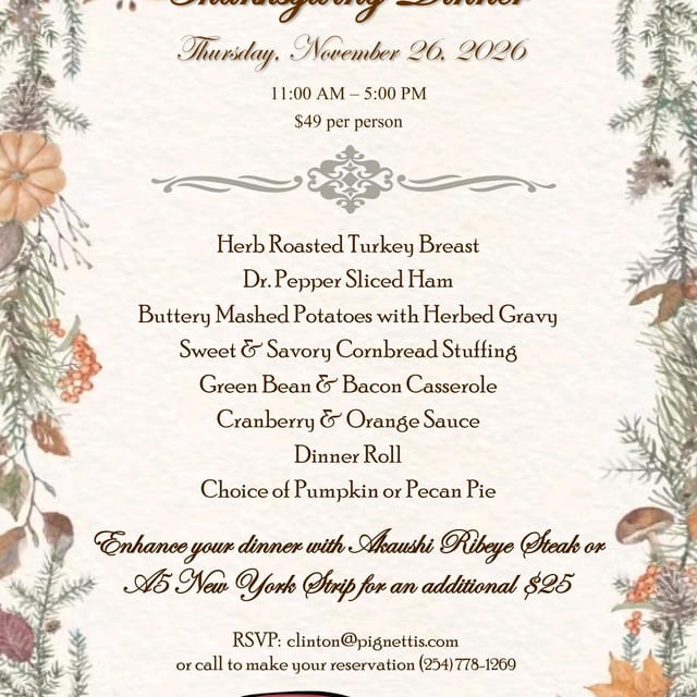 Thanksgiving Lunch -Dinner