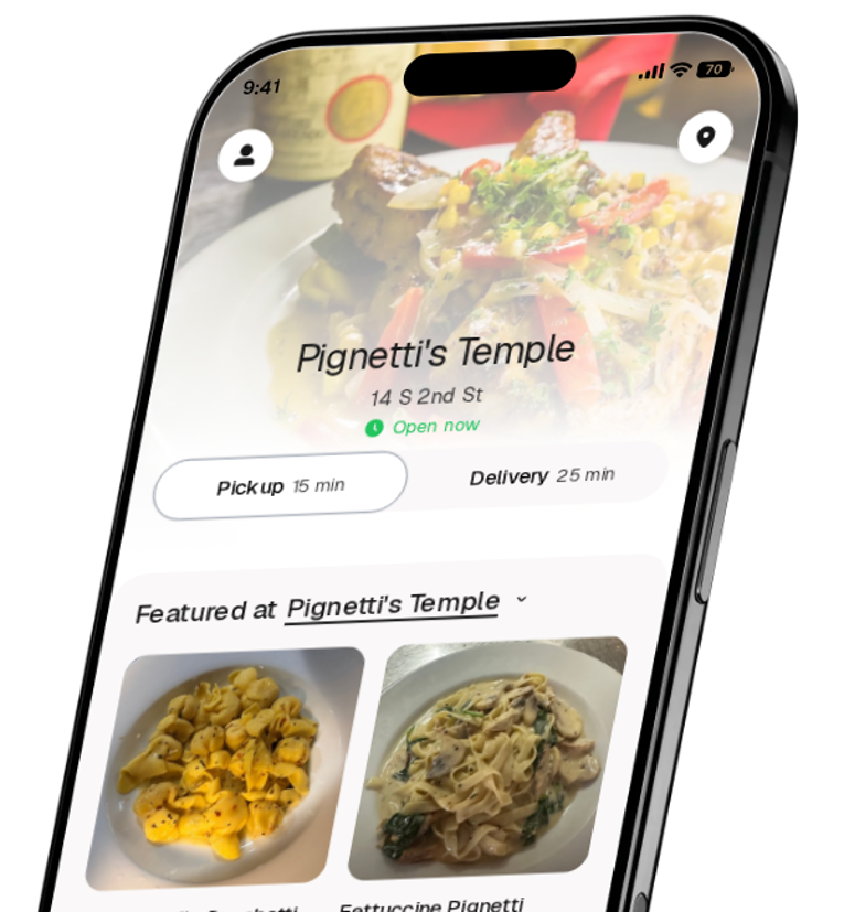 Pignetti's Temple app preview