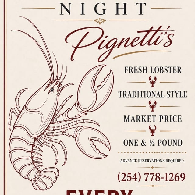 Lobster night at Pignettis 